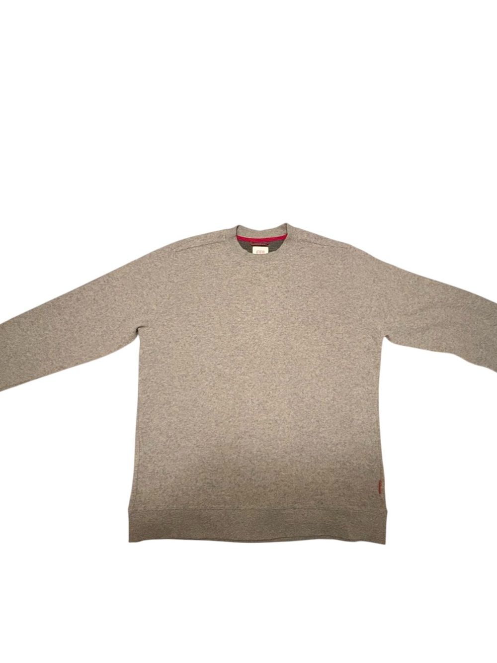 Topo Designs Global Sweater Men’s L Grey 42% Wool Blend Crewneck Pullover
